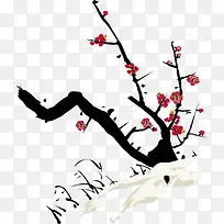 矢量手绘梅花