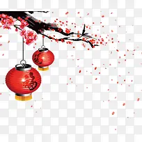 古典中国风桃花灯笼