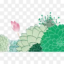 荷花图案