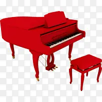 红色钢琴