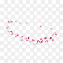 粉红花瓣环形漂浮