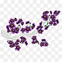一丛小紫花