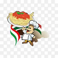 意大利面和厨师