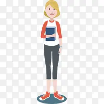 上学的女生