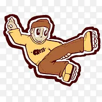 一个小男孩
