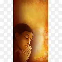 祈祷的女人油画