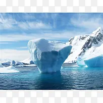 冰川海水风景高清壁纸