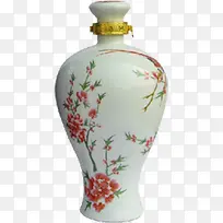 中式花朵装饰瓷瓶