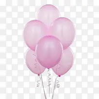 粉红色的质感气球