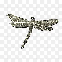 银质蜻蜓装饰