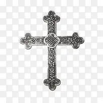 银质十字架装饰