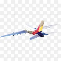 彩色尾翼飞机素材