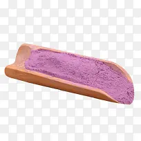 量勺里的紫薯粉