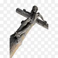 十字耶稣木雕素材