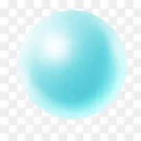 荧光蓝色球
