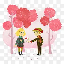 送花的男孩