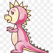 恐龙粉色造型