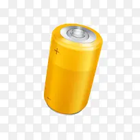 黄色电池PNG矢量