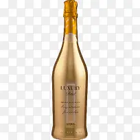 一瓶金色优雅的瓶酒