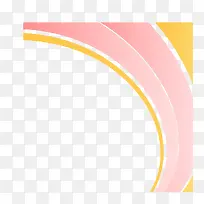 黄粉色抽象线条