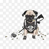 趣味卡通狗狗插画设计
