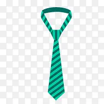 矢量蓝绿色男士领带