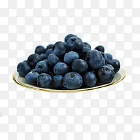 盘子上的蓝莓