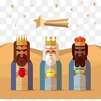 矢量图三个国王