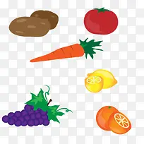 蔬菜和水果素材