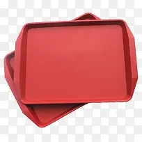红色塑料端盘