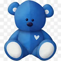 蓝色小熊玩偶贴图