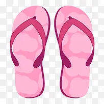 夏日粉色拖鞋