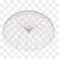 矢量方块伞型网格立体
