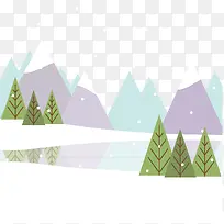 雪景插画