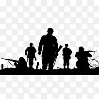 拿枪的美国大兵高清免扣素材