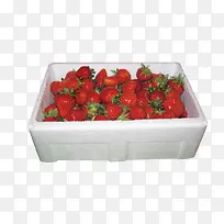 一箱红草莓采摘图片素材