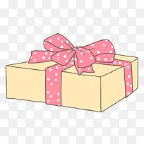 粉色丝带礼物盒素材图片