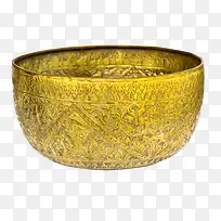 黄铜大碗免抠素材