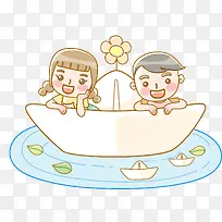 卡通小孩