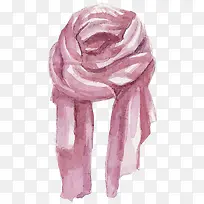 粉色的围巾
