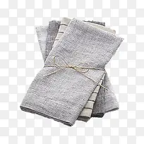 灰色棉麻手帕