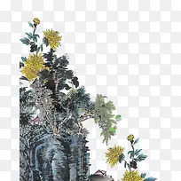 水墨画图案