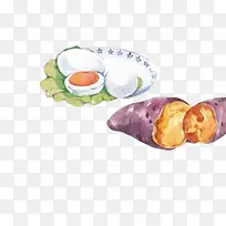 小菜品手绘画素材图片