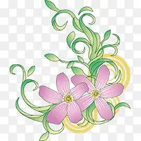 卡通植物花卉装饰