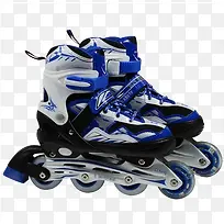深蓝色溜冰鞋