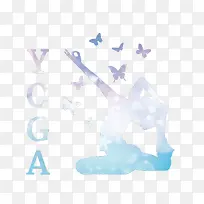 瑜伽logo矢量图