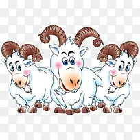 三只可爱的小羊