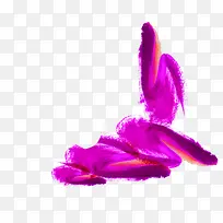 紫色水彩艺术痕迹