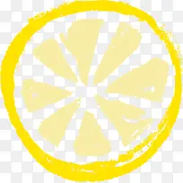 夏天水果手绘柠檬