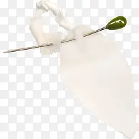 钢针桃心丝巾